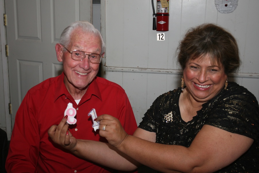 Dancing with friends at the Garden Grove Elks 12-22-2012