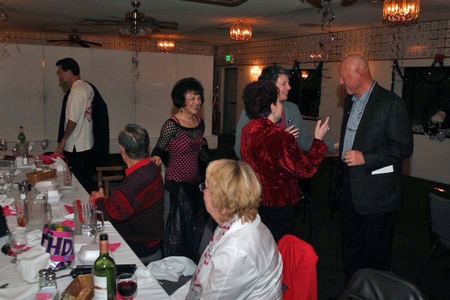 Dancing with friends at the Garden Grove Elks 12-22-2012