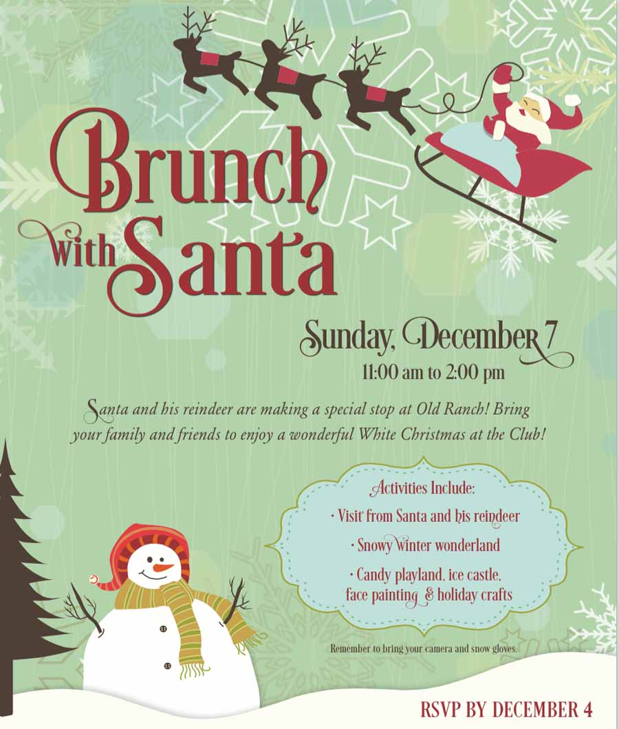 Santa Brunch 2014 with the Vallari's at Old Ranch