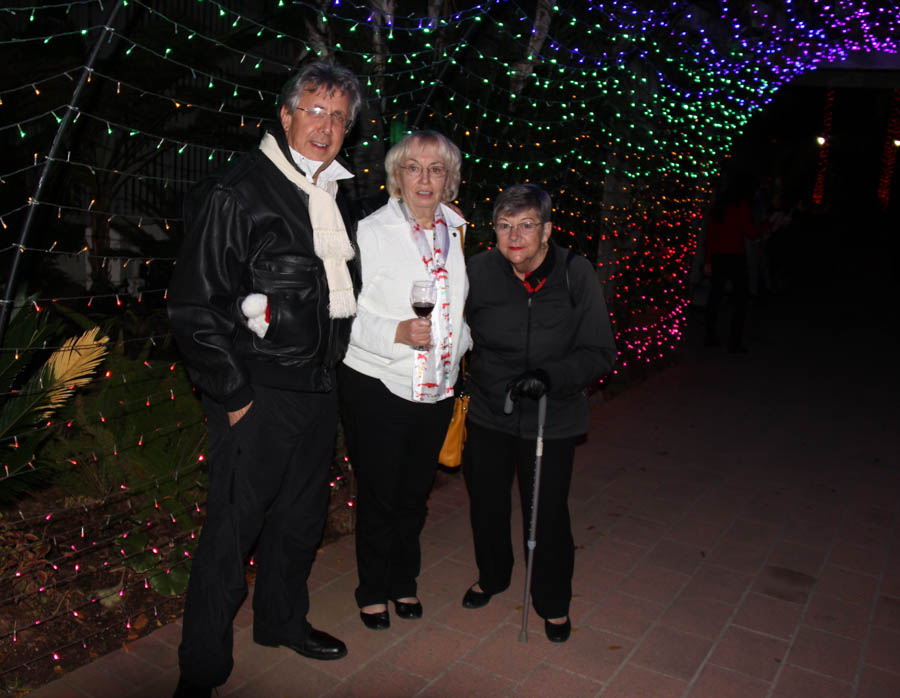 The Finch's and Liles enjoy 'Night Of A Thousnad Lights' at Sherman Gardens 12/8/2016