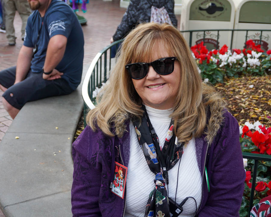 Waiting for the Christmas Walking Tour to begin at Disneyland 12/24/2019