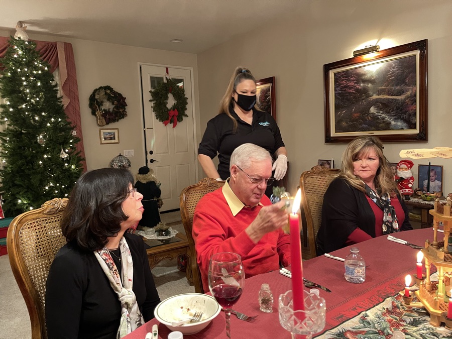 Christmas 2020 Dinner Party at Mary's Home