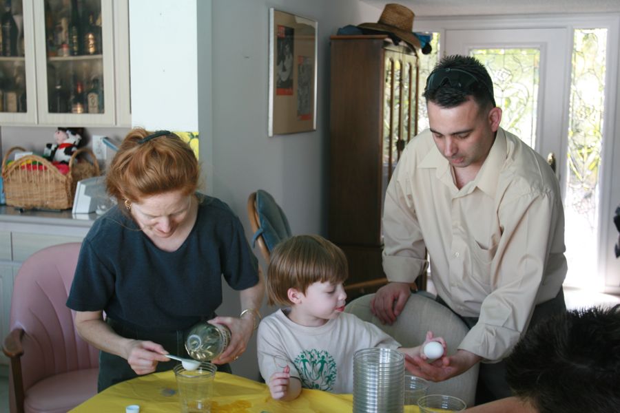 Easter 2011 egg decorfating party