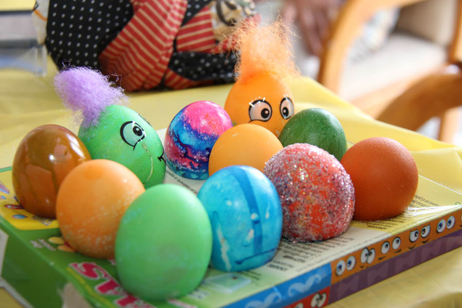 Easter Egg coloring March 31st 2018 with family and friends