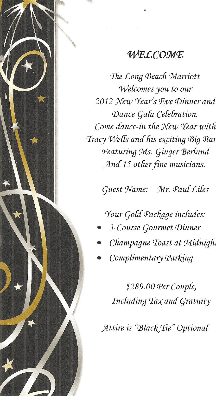 New Years Eve 2013 At The Long Beach Airport Marriott Hotel