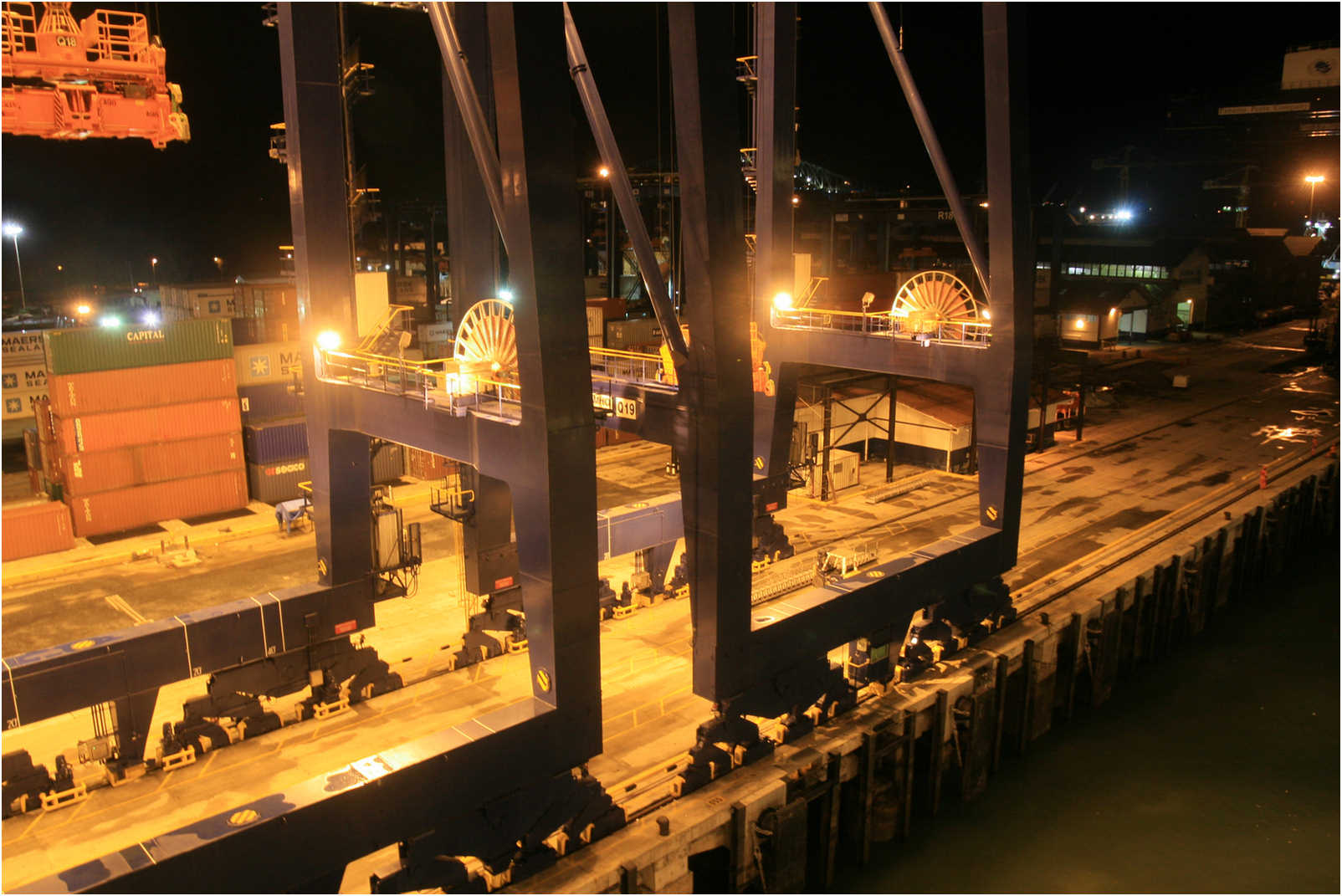 Leaving Lake Gatun And Passing Thru The Locks