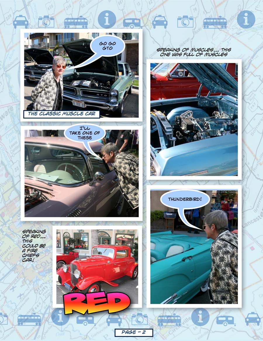 Seal Beach Car Show 2012 Comic Format