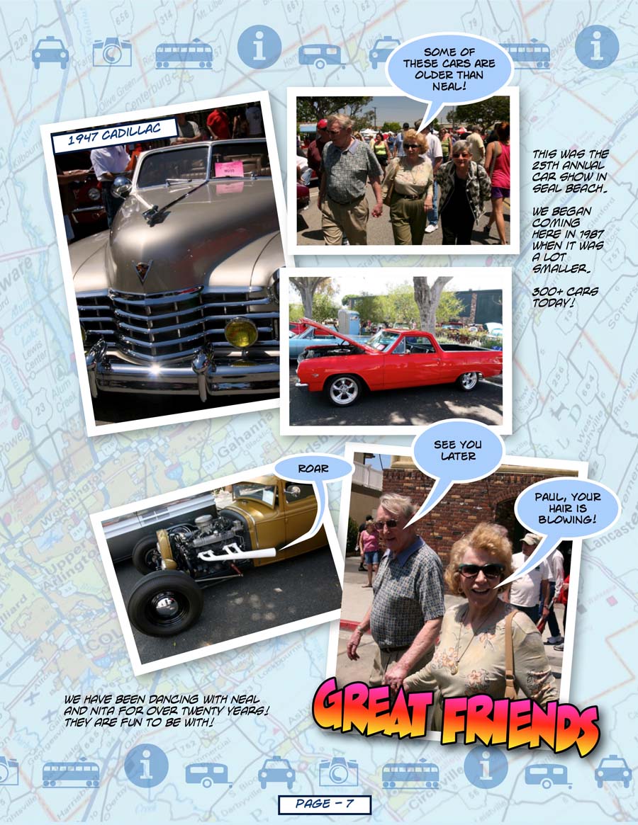 Seal Beach Car Show 2012 Comic Format