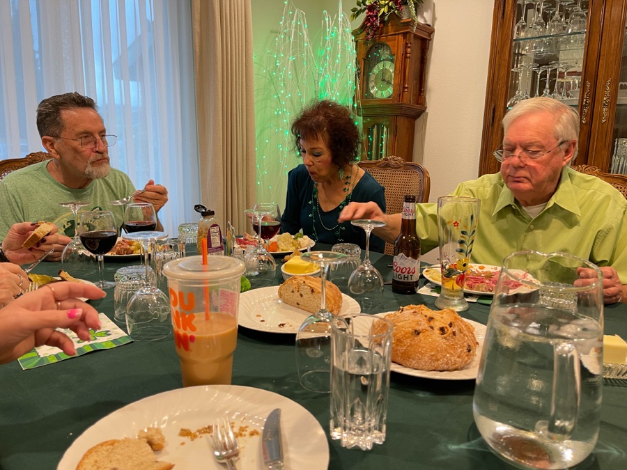 St. Patrick's Day 2022 dinner with family and Friends