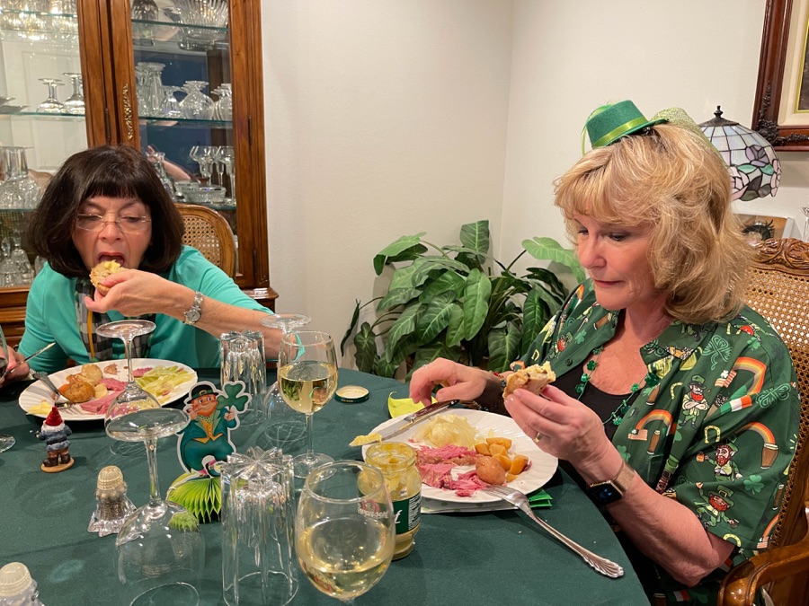 St. Patrick's Day 2022 dinner with family and Friends