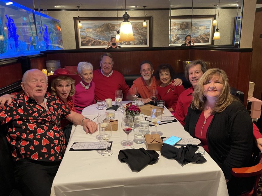 Celebrating Valentine's Day at Patty's Place in Seal Beach