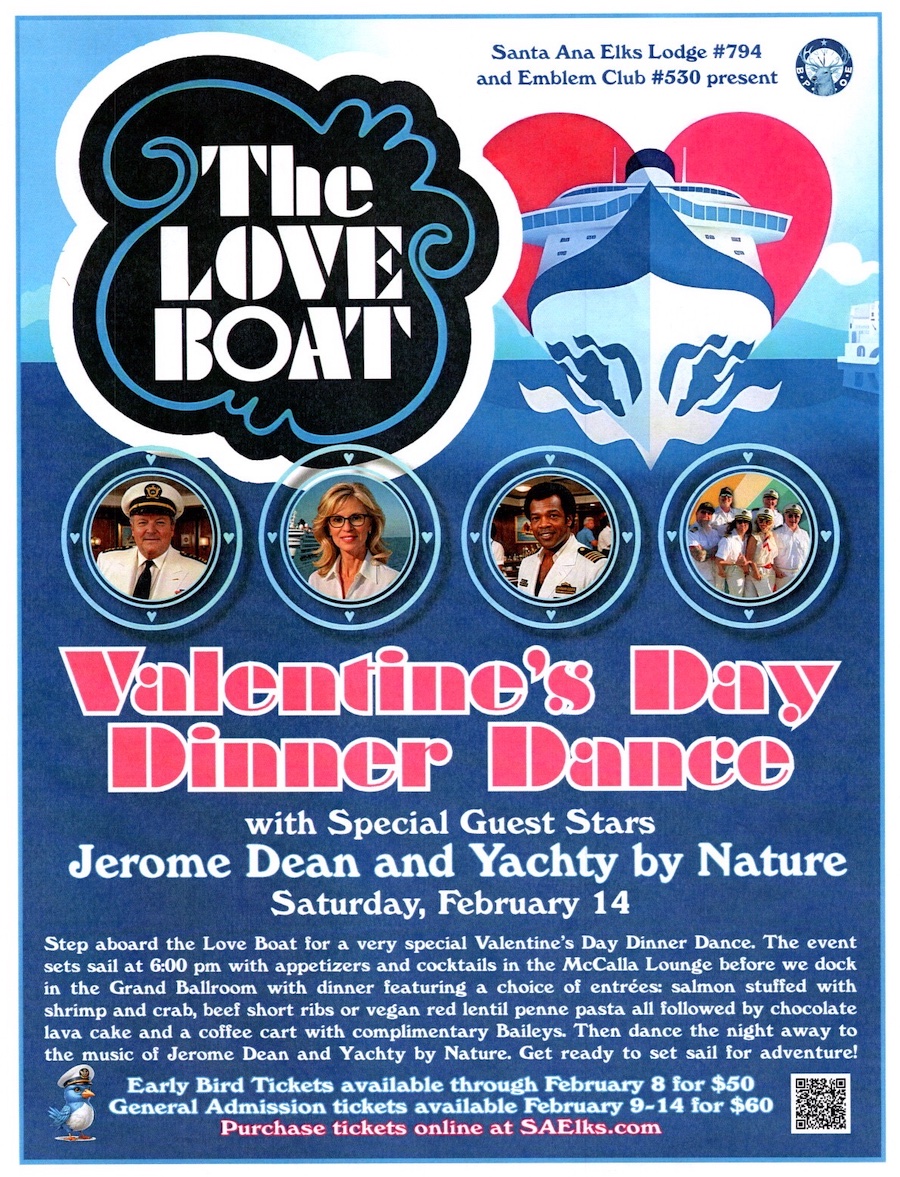 St. Valentine's Day dance at the Santa Ana Elks Lodge