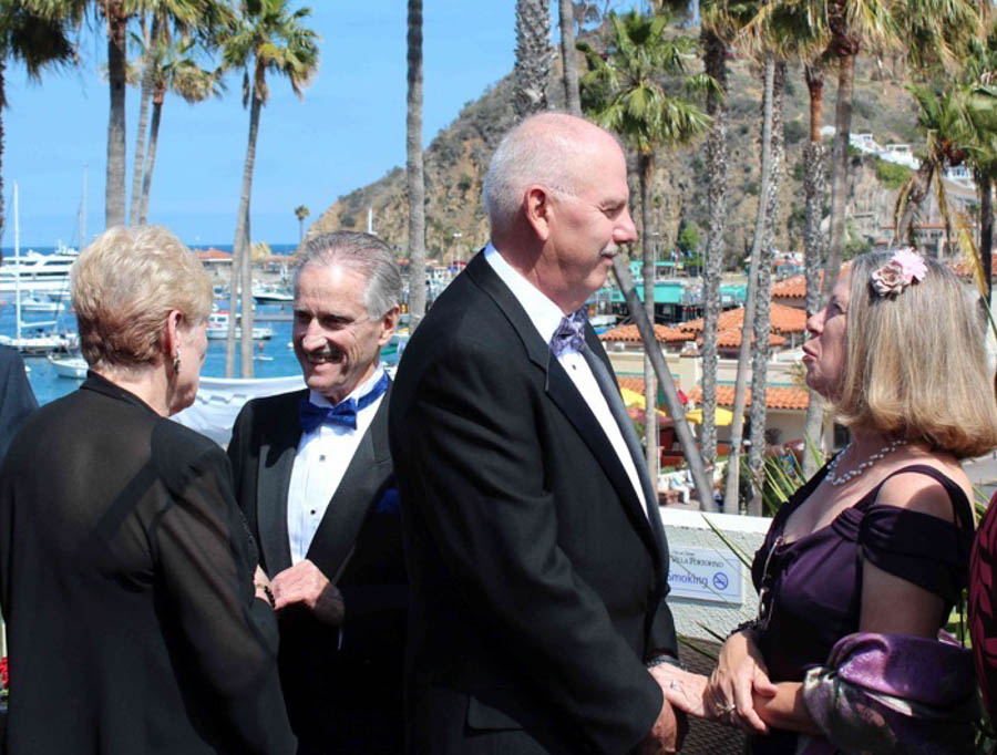 Ceremony visit on the patio