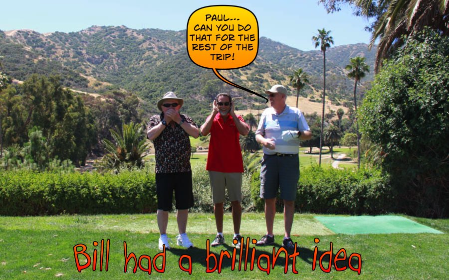 Playing golf in Avalon May 20th 2017