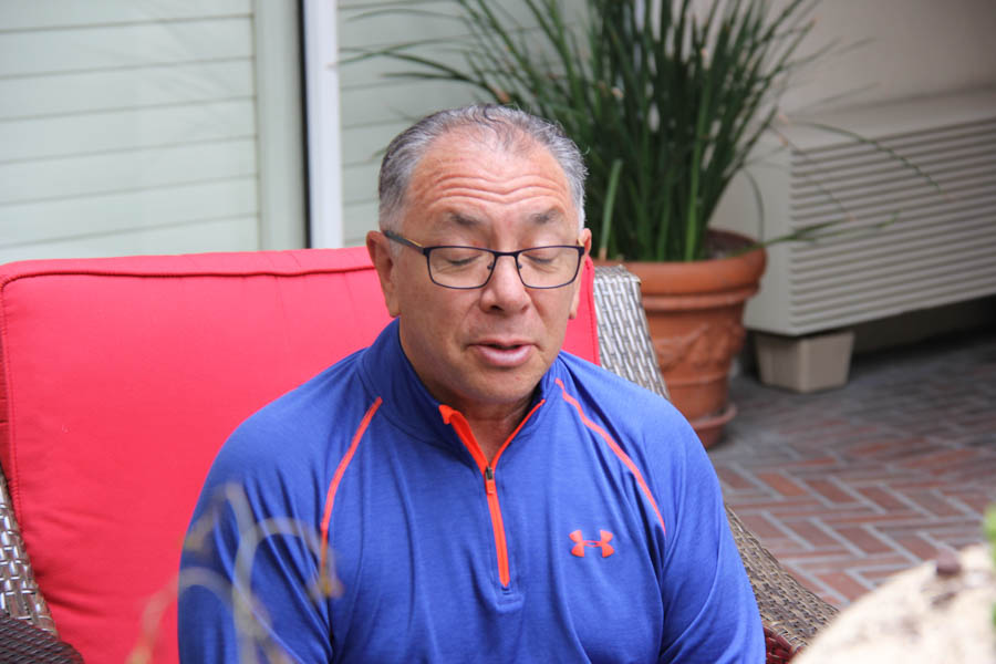 On the patio prior to dinner in Avalon 2018