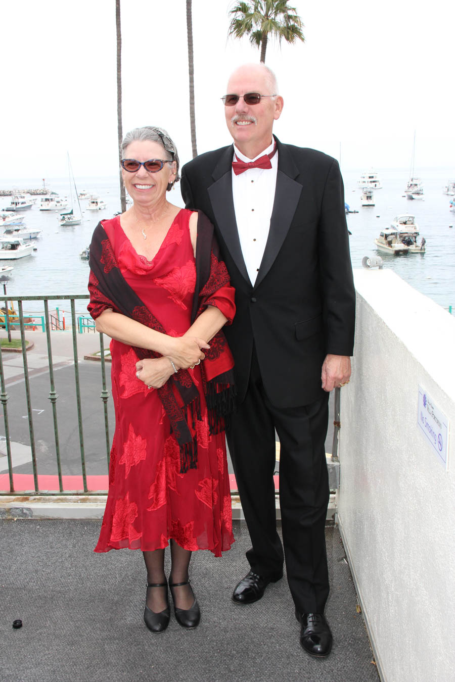 On the patio prior to dinner in Avalon 2018