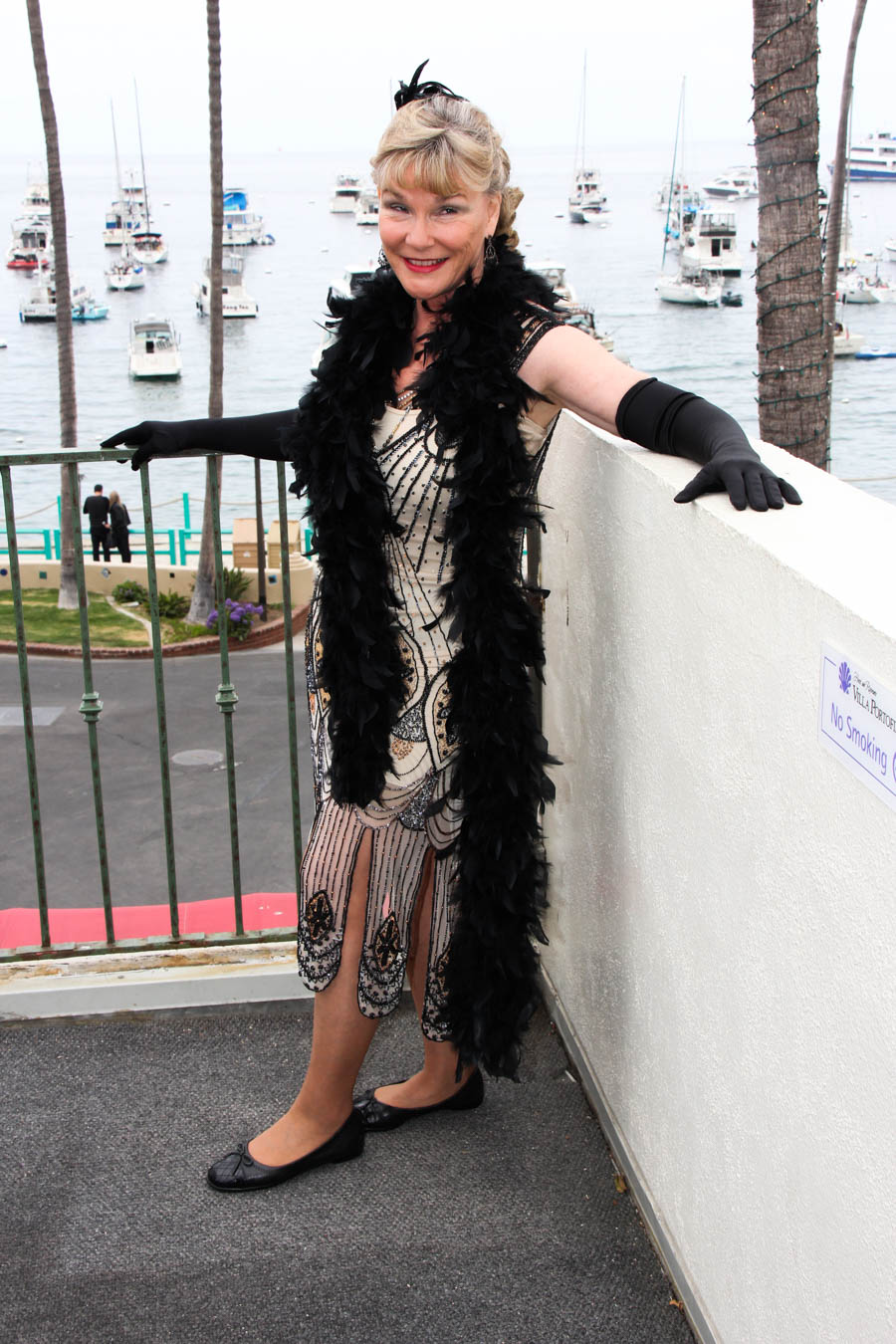 On the patio prior to dinner in Avalon 2018