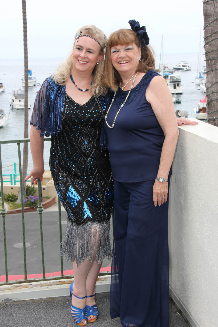 On the patio prior to dinner in Avalon 2018