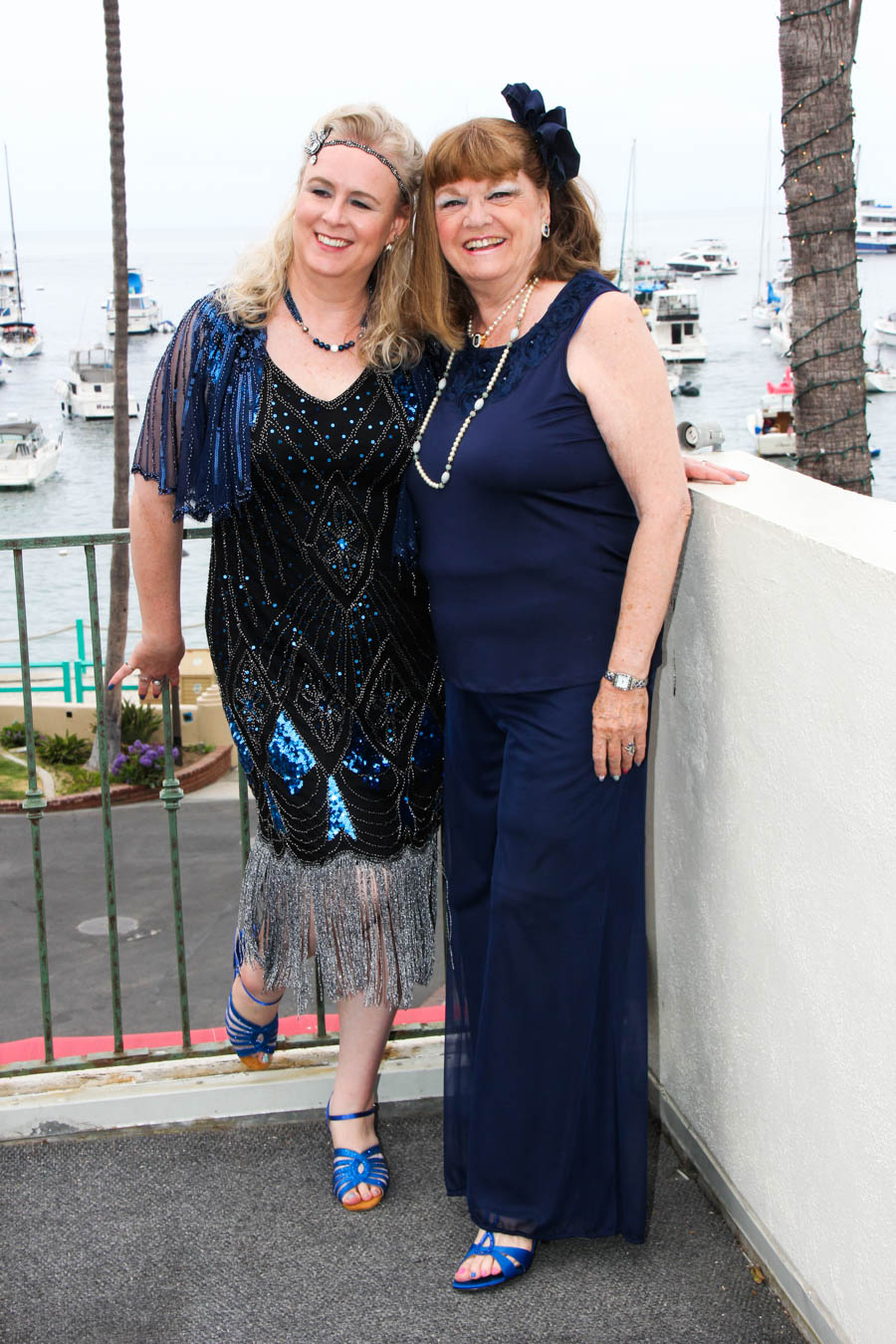 On the patio prior to dinner in Avalon 2018