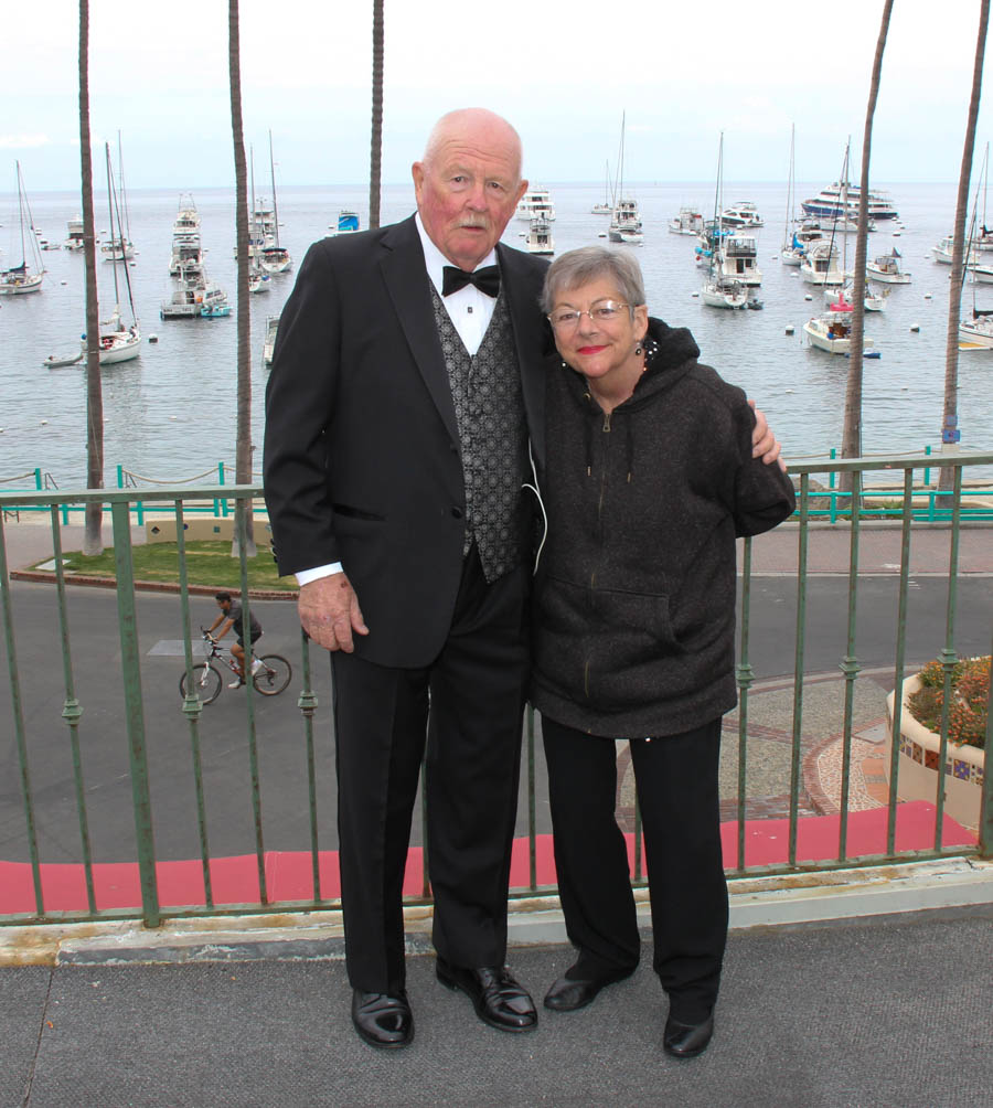 On the patio prior to dinner in Avalon 2018