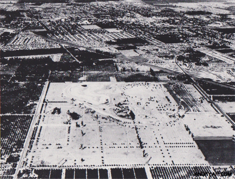 Aerial photograph of Disneyland opening week