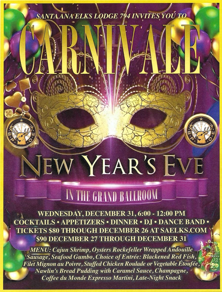 2025 New Years Eve at the Elks