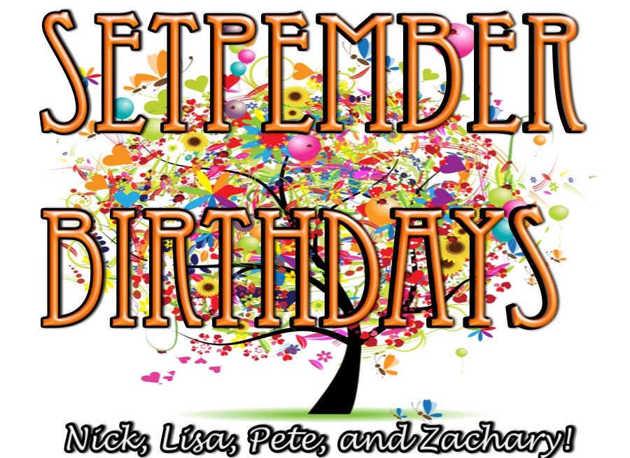 Family Birthdays For September 2013