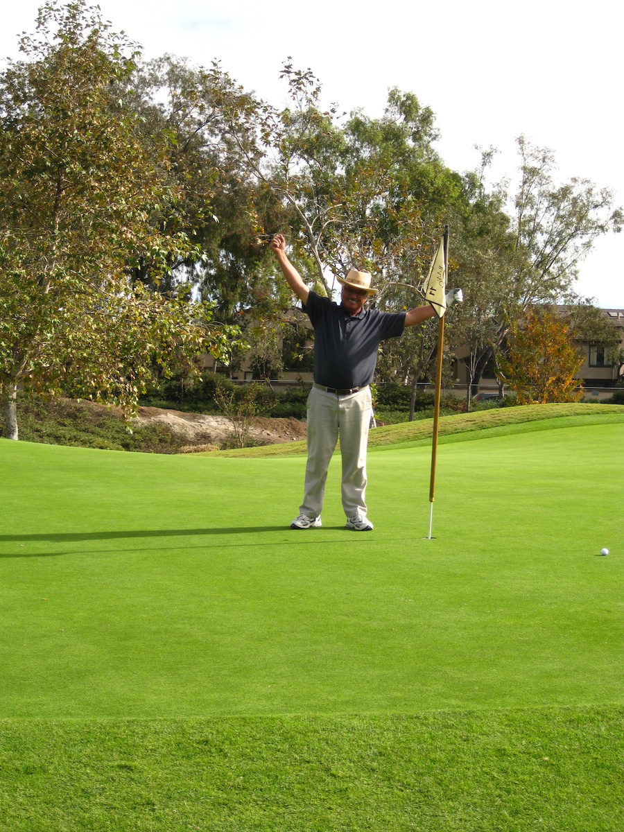 James makes a hole in one 11/16/2012