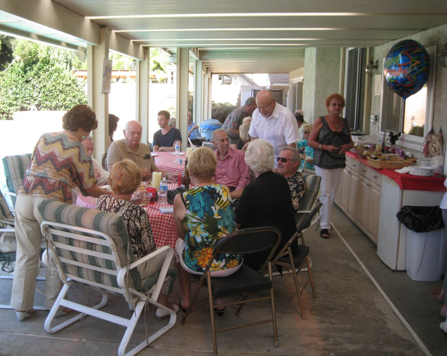 Al Calo's 84th birthday at the Mongells home August 2014