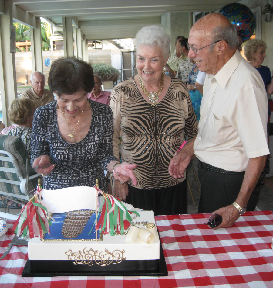 Al Calo's 84th birthday at the Mongells home August 2014