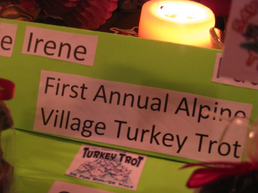 Turkey Trot theme at Alpine Village November 2011