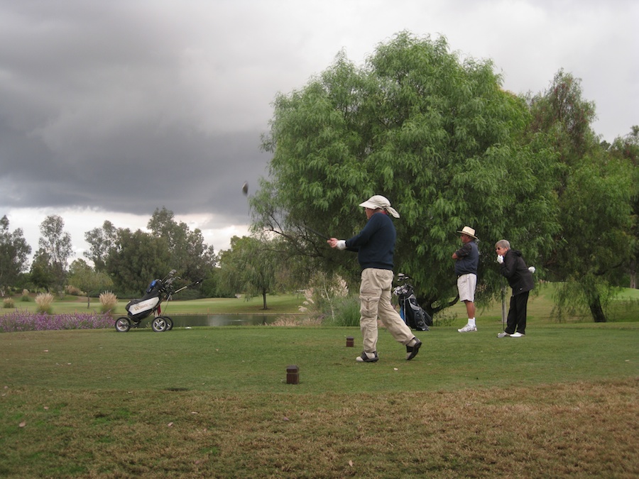 Golf with Herbie and James