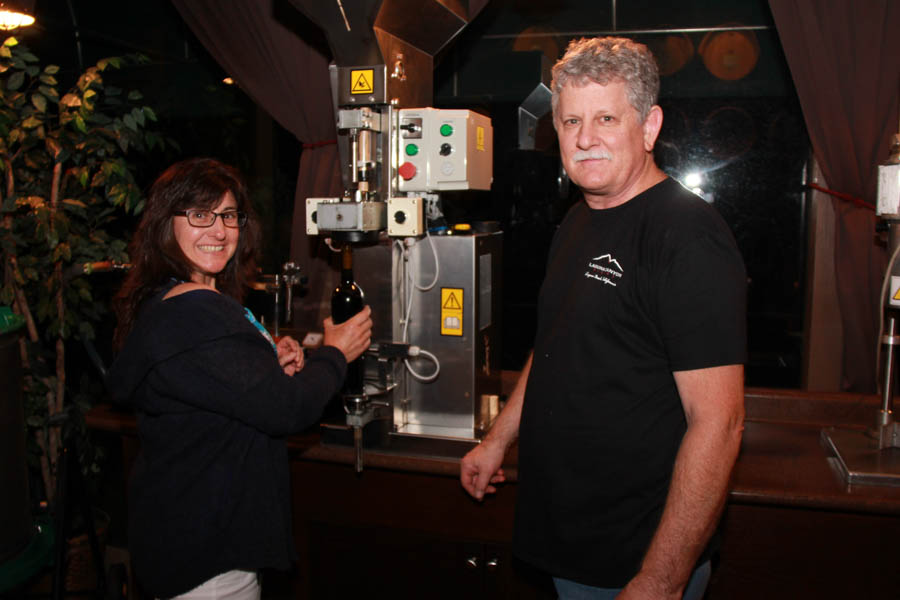 Wine blending at Laguna Canyon Winery