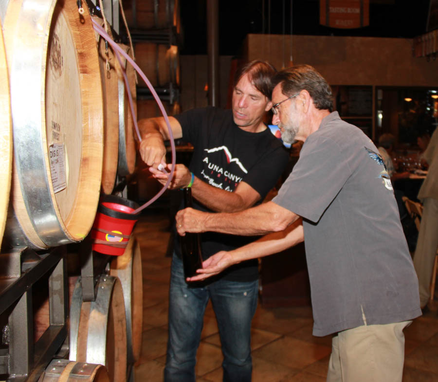 Wine blending at Laguna Canyon Winery