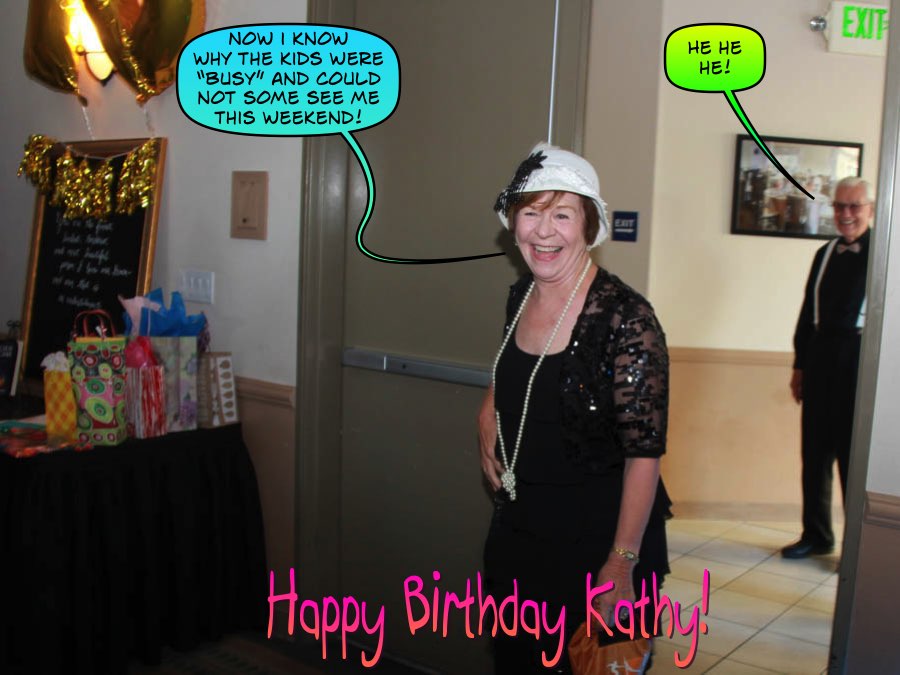 Celebrating Kathy's 70th Birthday at the Fullerton Elks April 2017