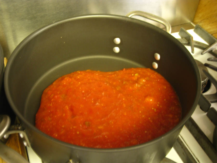 Making tomato sauce June 25th 2015