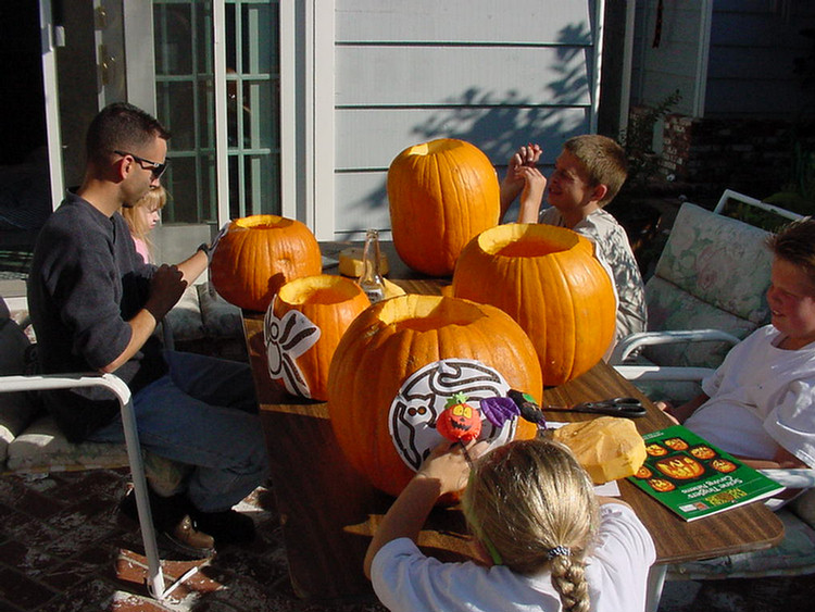 Halloween 2000 Pumpkin Carving