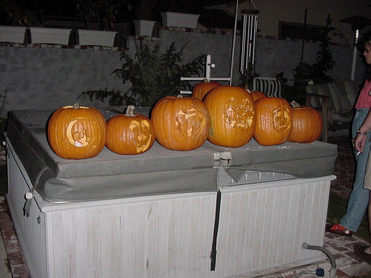 Halloween 2000 Pumpkin Carving