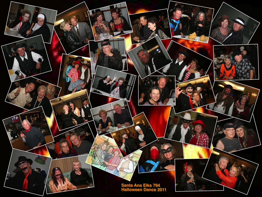 Elks Halloween Dinner Dance Collage