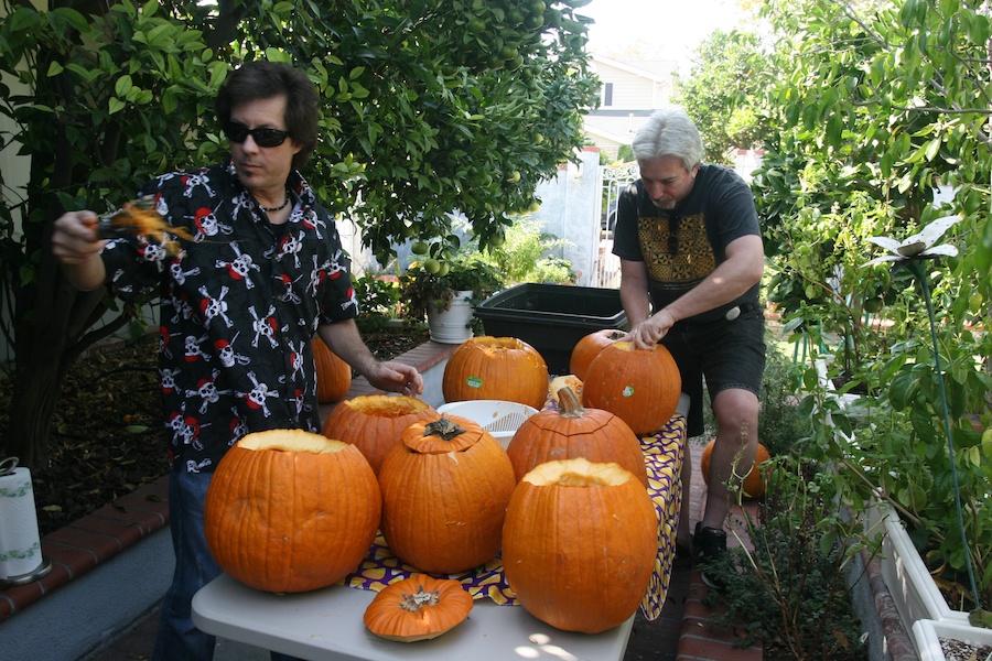 Pumpkin carving with family and friends 10/27/2013