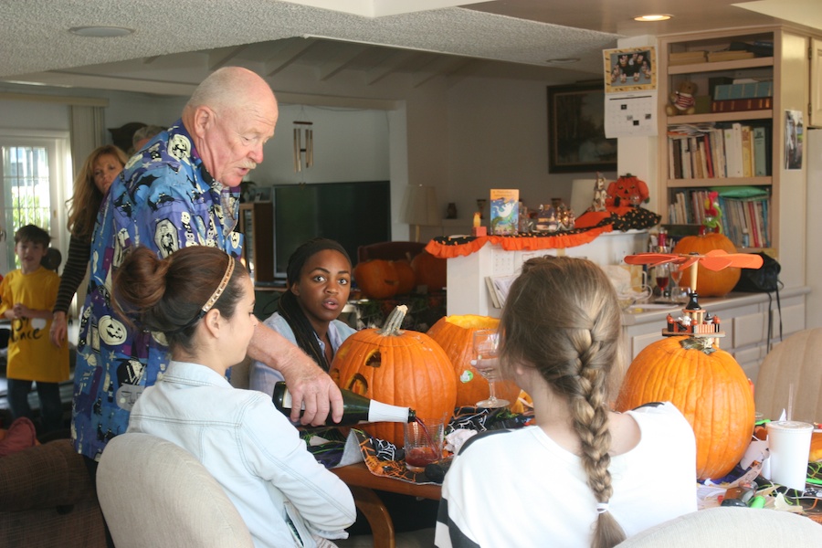 Pumpkin carving with family and friends 10/27/2013