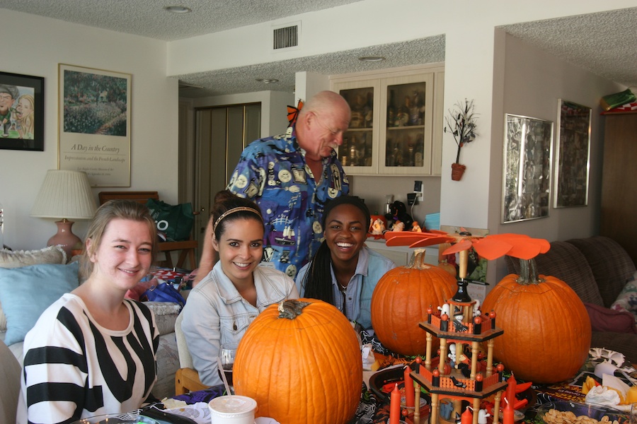 Pumpkin carving with family and friends 10/27/2013