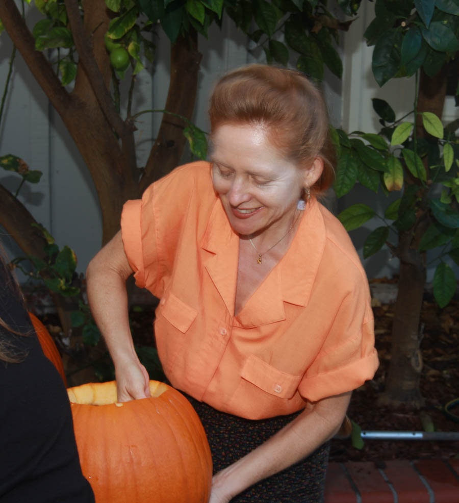 Pumpkin carving October 26th 2014 with family