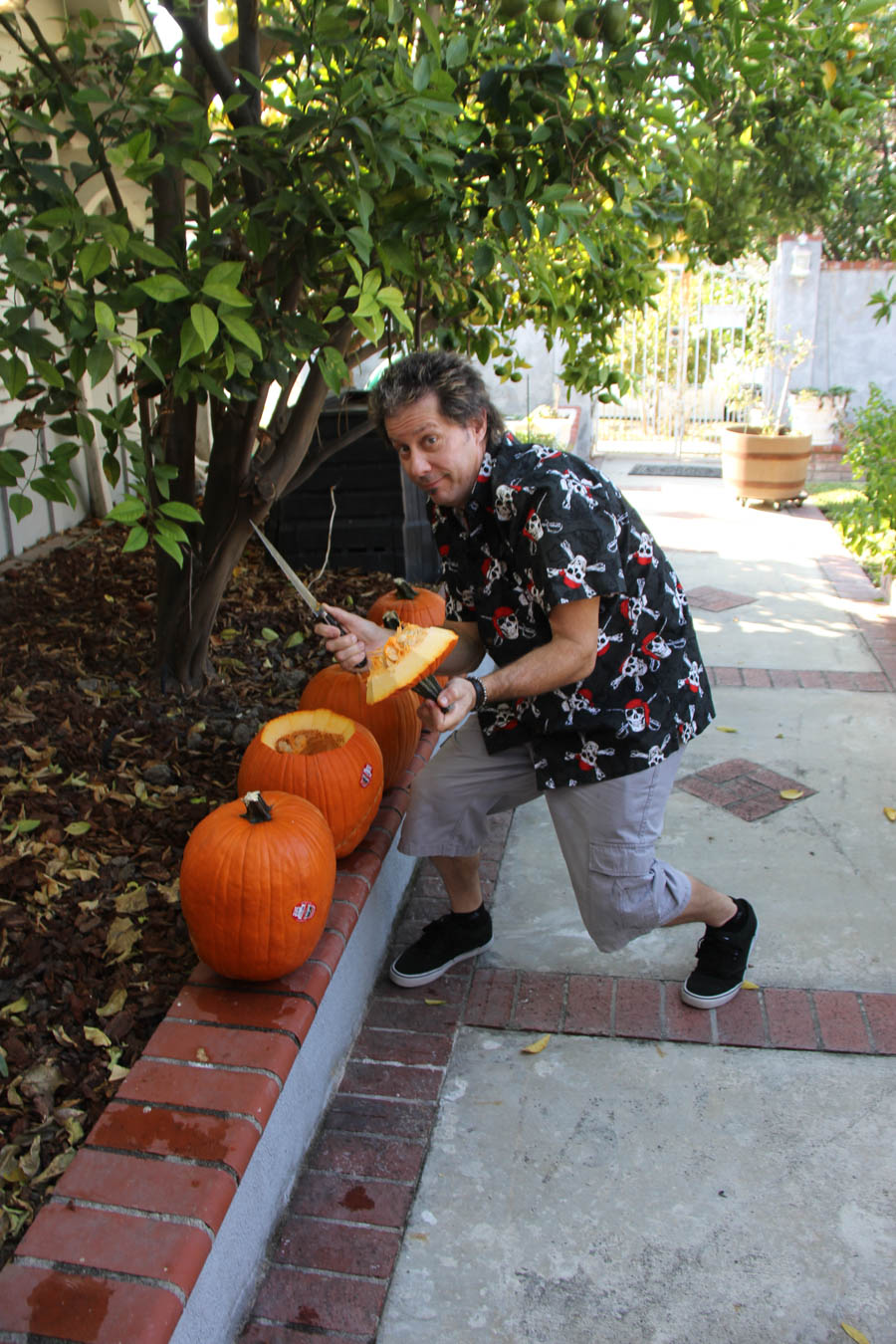 The Liles' Family pumplin carving 10/28/2017