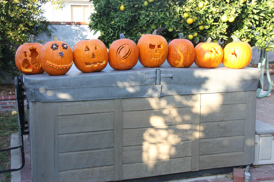 The Liles' Family pumplin carving 10/28/2017