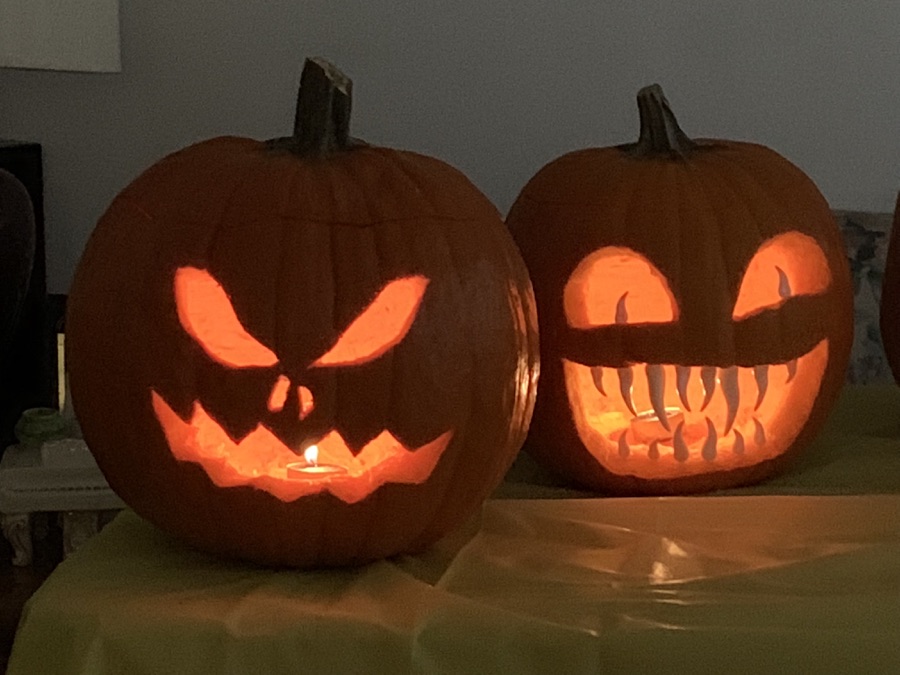 CArving the pumpkins October 27th 2018...Making art interesting!