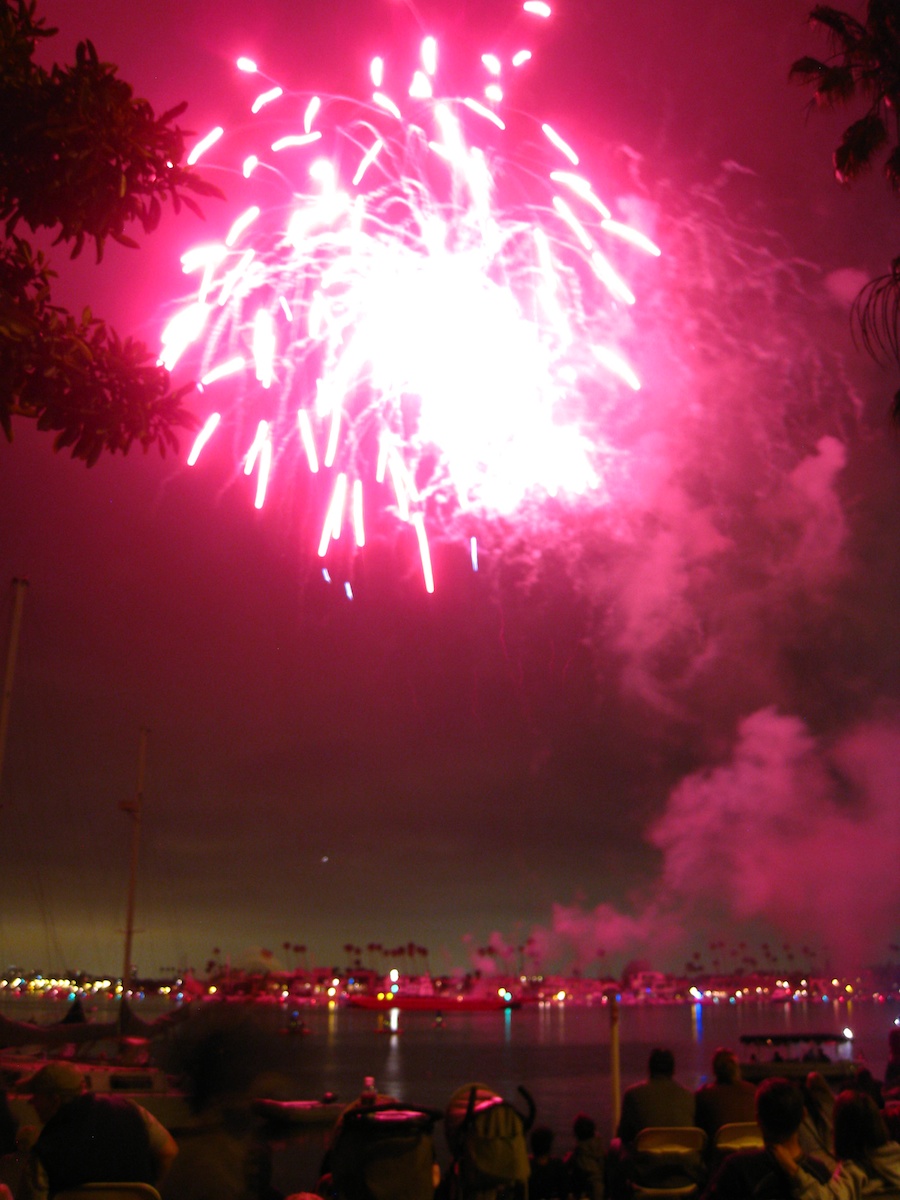 Fireworks at McKenns On The Bay July 3rd 2012