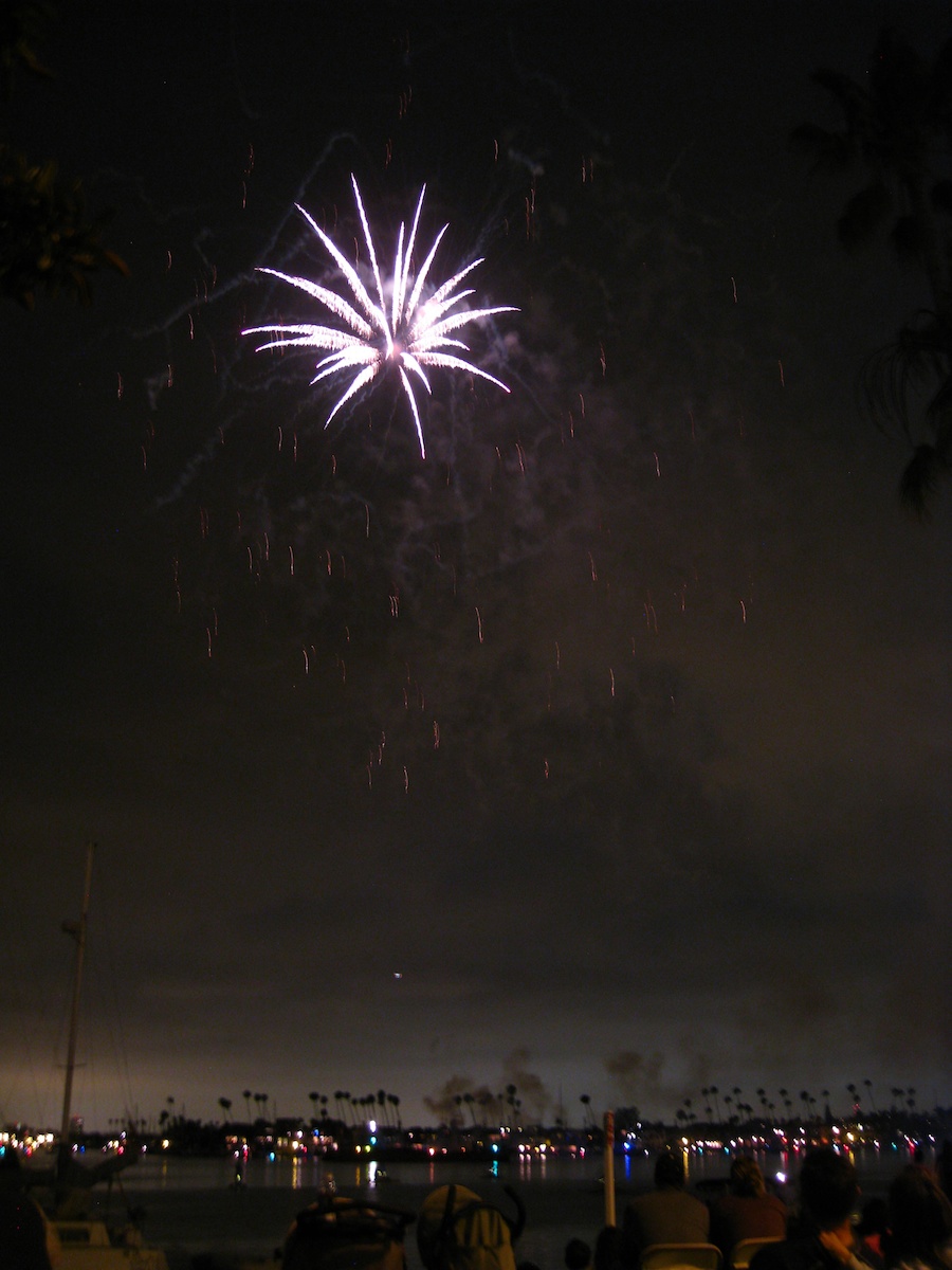 Fireworks at McKenns On The Bay July 3rd 2012