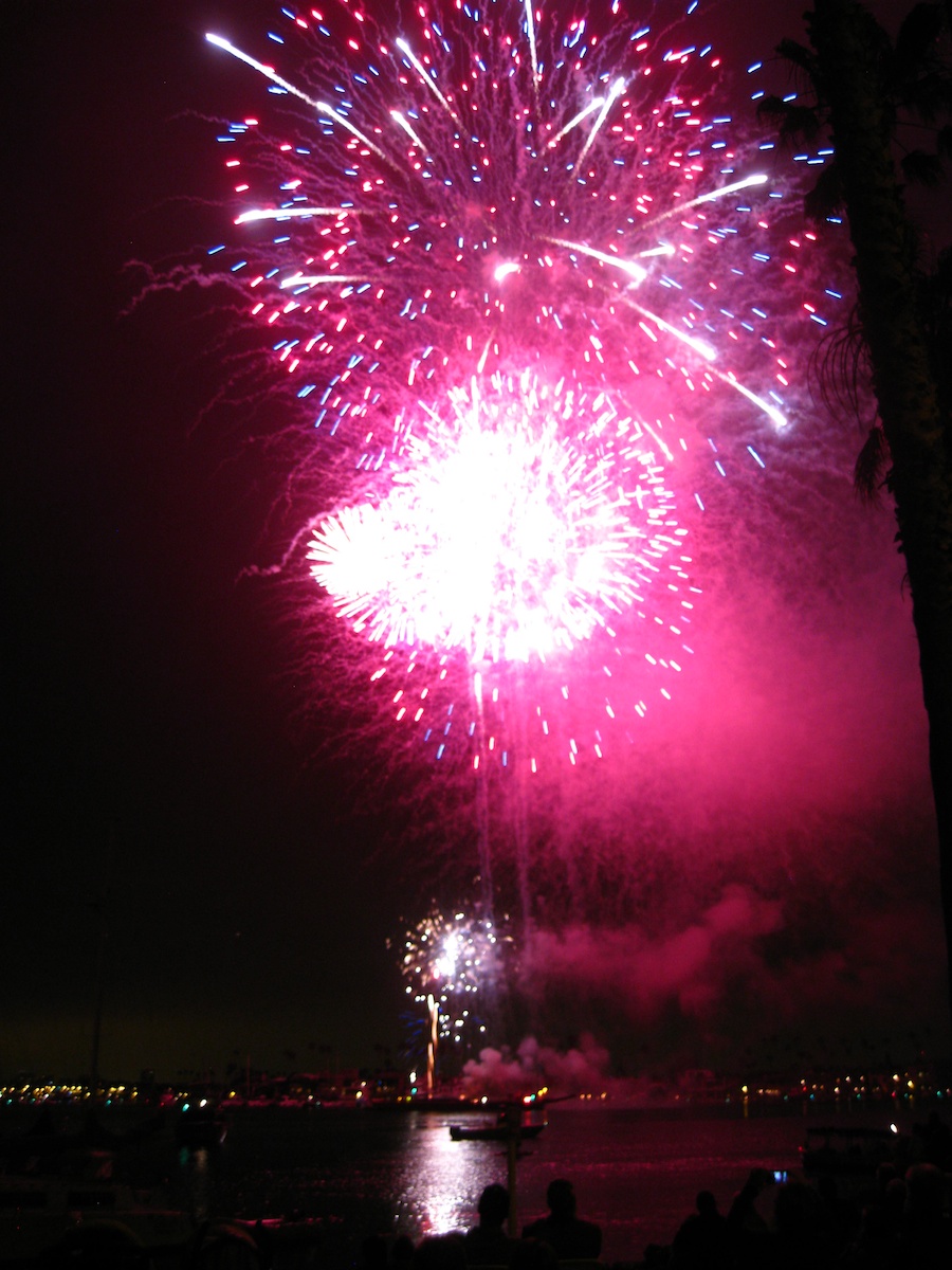 Fireworks at McKenns On The Bay July 3rd 2012