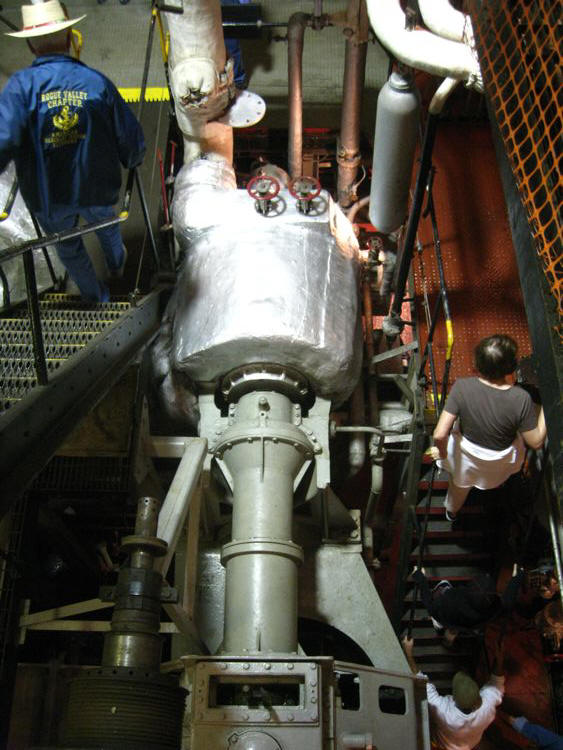 Lane Victory engine room tour